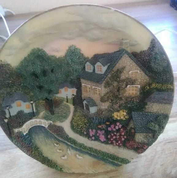 Vintage  Light Up Decorative Plate - Picture 2 of 8